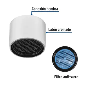 Scatola di 10 femmina Foset collegamenti aeratore in plastica e ottone rubinetto di risparmio idrico aeratore per miscelatore colli - Product Image 2