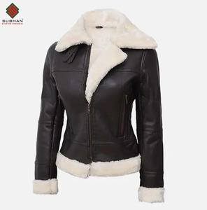 Chaqueta de piel de oveja con capucha para mujer, chaqueta de piel de oveja estilo piloto B2 para mujer, abrigo bomber hecho a mano, chaqueta de invierno de piel de oveja, regalo para ella - Product Image 1
