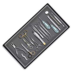16 PCS ORAL DENTAL SURGICAL EXTRACTION SURGERY <b>ELEVATORS</b> FORCEPS INSTRUMENTS KIT - Product Image 1