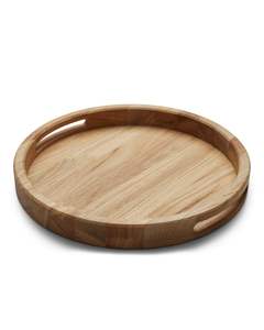 Craft Valley Durable Wooden Irregular Trays Customizable Color Logo for Serving Refreshments Home Restaurant <b>Office</b> <b>Settings</b> - Product Image 5