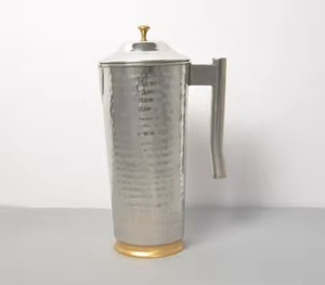 Hammered Design High Quality <b>Copper</b> <b>Jug</b> with Lid Drinking <b>Copper</b> Water <b>Jug</b> for Hotel and Restaurant Use - Product Image 5