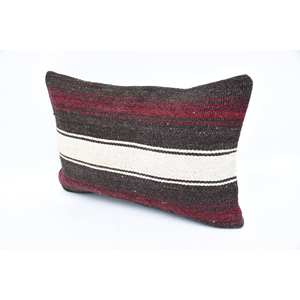 หมอนขนสัตว์สีน้ำตาลลาย Houndstooth kilim ขนาด16X24นิ้วตกแต่งด้วยขนปุยสไตล์วินเทจหรูหราขนาด18X18นิ้วสำหรับเครื่องนอน - Product Image 4