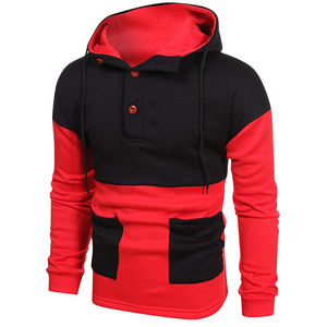 Nuevo estilo personalizado hombres holgado pulóver chándal invierno Sudadera con capucha conjunto con impresión 3D Color sólido sudadera OEM - Product Image 1