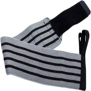 Muñequeras elásticas estirables de calidad superior más vendidas con diseño de dos rayas cruzadas para soporte de muñeca y seguridad física - Product Image 4