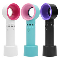 Mini Ventilador Portátil Recargable por USB, Ventilador de Mano sin Aspas, Ventilador de Refrigeración para Extensiones de Pestañas