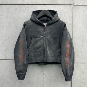 500gsm <b>Fleece</b> Screen Print Zipper <b>Hoodies</b> Flared Pant Mens Tracksuit Sets Flared Stacked 2 Piece Mens <b>Hoodies</b> Sweatsuit Sets - Product Image 4