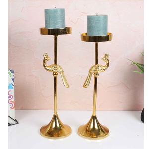 Support de bougie en aluminium artisanal très demandé, finition polie, impression en relief, décoration de la maison, Noël - Product Image 1