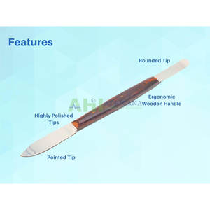 Cuchillo de Cera Dental AFERICANA de Alta Calidad Modelo AHI-DWK-01 para Uso en Laboratorio con Mango de Madera y Acero Inoxidable, Agarre Ergonómico - Product Image 5