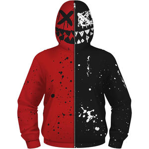 Wholesale Custom Full Face <b>Zip</b> <b>up</b> <b>Hoodie</b> Blank Men 100% Cotton <b>Hoodie</b> Men's <b>Hoodie</b> With Double <b>Zip</b> - Product Image 3
