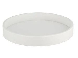 Plateau de service en cuir de forme ronde de couleur marron décoratif pour Table basse maison salon et bureau plateau en cuir utilisation de service - Product Image 2