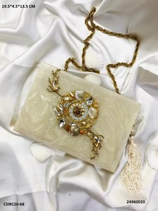 Atractivo aspecto real madre de perla aspecto real bolso de mano DISEÑO DE Metal epoxi bolso de noche más vendido monedero de alta calidad - Product Image 2