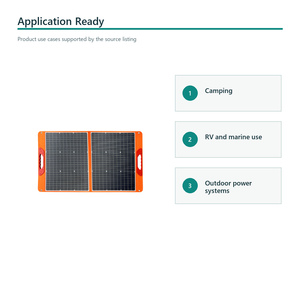 100W 18V 2-Fold <b>Solar</b> <b>Panel</b> Charger for Camping and Outdoor Power - Product Image 4