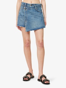 กางเกงขาสั้นผ้ายีนส์เอวสูงสำหรับผู้หญิงกางเกงขาสั้นกางเกงยีนส์ขาดสำหรับใส่ในฤดูร้อนแบบลำลองออกแบบได้ตามต้องการ - Product Image 3