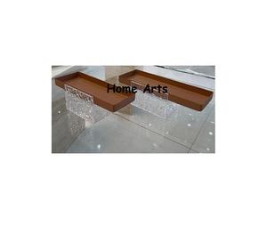 Plateau à nourriture en métal et cuir, design tendance, forme et taille personnalisées, plateau de service pour chocolats en vrac - Product Image 4