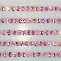 Rosa Saphir AAA-Qualität Natürlich IGI-Zertifiziert Wärmebehandelt Runder Brillantschliff 3,0mm 26,92 Karat Schmuckzubehör