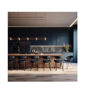 Gabinetes de Cocina de Madera MDF con Revestimiento Laminado SangVi, Buen Precio, Tamaño Personalizado, Muebles de Panel Modular Modernos, Fáciles de Limpiar - Product Image 1