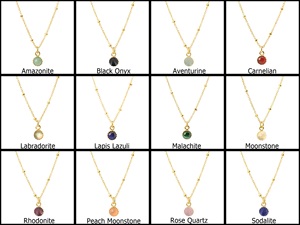 พลอยโรโดไนต์รูปทรงกลมรถแท็กซี่8มม. สเตอร์ลิงสีทองชุดคอลเล็ตสร้อยคอนำโชคเครื่องประดับที่เติมเต็ม - Product Image 6