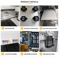 Imprimante DTG à 4 têtes, imprimante numérique à plat directe sur vêtement, machine d'impression de t-shirts et de sweats à capuche, écologique, pour petites entreprises, impression personnalisée