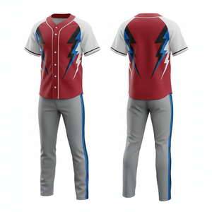 Uniforme de Béisbol al por Mayor 2026, Ropa Deportiva de Malla Ligera de Secado Rápido, Sublimación con Nombre y Número del Equipo - Product Image 5