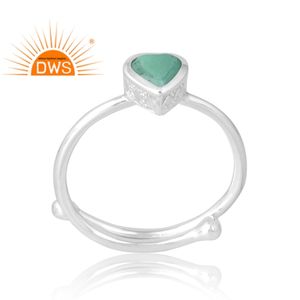 แหวนเงินแท้ 925 ประดับพลอยคริสโซเพรสธรรมชาติ งานแฮนด์เมด ดีไซน์ล่าสุด สำหรับผู้หญิง ของขวัญสำหรับเธอ - Product Image 1