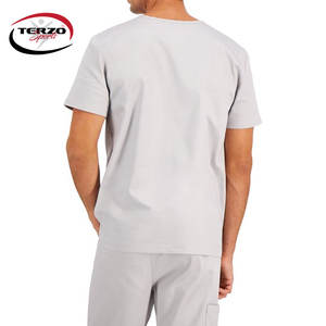 ชุดยูนิเซ็กซ์ผ้าแคนวาสสำหรับพยาบาลแบบขายส่งสั่งทำได้ พร้อมคุณสมบัติแห้งเร็วและระบายอากาศดี กางเกงจ็อกเกอร์พิมพ์ลายสำหรับผู้ชาย - Product Image 3