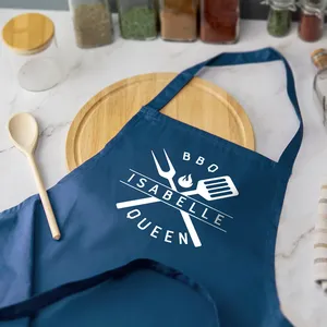 Venta al por mayor de mezclilla de algodón personalizado impermeable Camping servidor parrilla artista camarero uniforme de las mujeres delantal con logotipo personalizado - Product Image 4