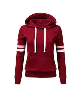 Sweats à capuche vierges en tissu doux respirant avec options d'impression personnalisées disponibles en vrac et vêtements quotidiens décontractés pour les femmes - Product Image 6