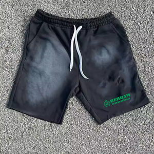 <b>Men's</b> <b>Shorts</b> Quick Dry Breathable Embroidery <b>Patches</b> Baggy Style 100% Cotton Canvas High Waist Drawstring Closure Customizable - Product Image 6
