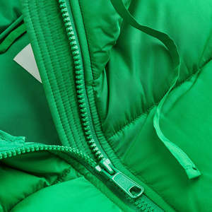 New Fashion Women's Winter Warm Puffer Jacket Shiny Bubble <b>Coats</b> <b>Stand</b> Collar Long Sleeve Solid Color Puffer Jacket With Low MOQ - Product Image 3