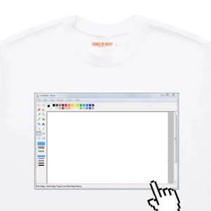 Paint Program Graphic <b>T</b> <b>Shirt</b> <b>for</b> Men and <b>Women</b> Retro Computer Paint Design <b>White</b> Cotton Artist streetwear Tee - Product Image 4