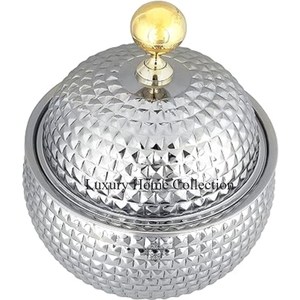 Adorable Eye Catching Design Metal Food Warmer and Food Serving Dish Silver Color Stainless Steel Decorative Handmade Supplies - Product Image 1