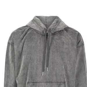 Alta calidad 100% algodón 350GSM lavado con ácido sudaderas con capucha bordado desgastado de gran tamaño logotipo personalizado impresión tendencia de moda - Product Image 5