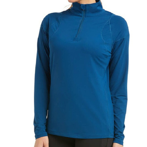 Nuevo diseño de ropa ecuestre, ropa deportiva, camiseta de manga larga con capa base, camiseta de equitación elástica de cuatro vías personalizada al por mayor - Product Image 3