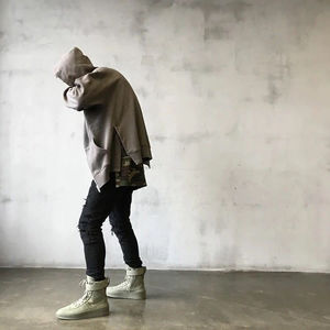 Sudadera con capucha de bloque de color de nuevo diseño, sudadera de lana para hombre, logotipo personalizado, moda callejera, cara completa, venta al por mayor, lista para enviar - Product Image 5