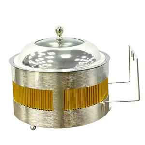 Calentador de alimentos para buffet comercial y doméstico Durable Heavy Duty Acero inoxidable Espejo Acabado Ramadán Eid Fiestas - Product Image 2