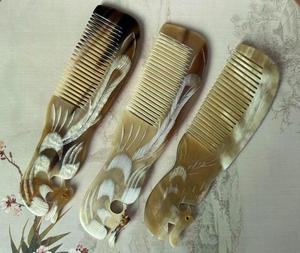 Peigne à cheveux confortable en corne de buffle naturelle, produit artisanal du grossiste vietnamien - Product Image 5