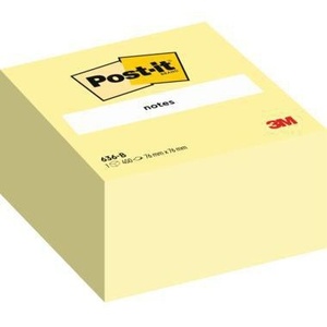 Post-it 76 X 45 X 76 mm Yellow Promotional <b>Memo</b> <b>Pad</b> Haftnotizwrfel 450 Sheets - Product Image 1