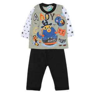 Traje de 2 Piezas de Manga Larga para Niños - Verde - Product Image 1