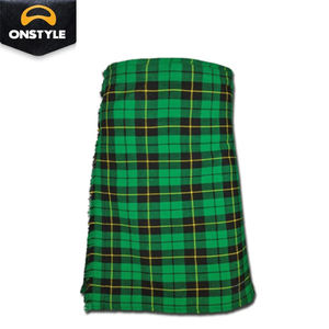Ensembles de kilt plissés traditionnels en acrylique épais de haute qualité à motif uni pour les fêtes - Product Image 3