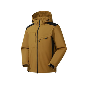 Veste d'extérieur à blocs de couleurs avec coque dure coupe-vent et imperméable aux couleurs contrastées pour l'alpinisme - Product Image 6