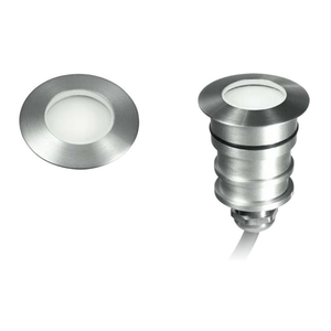 2W luce da pavimento rotonda a LED calda bianca 3000K 24 Volt griy per uso sotterraneo - Product Image 5