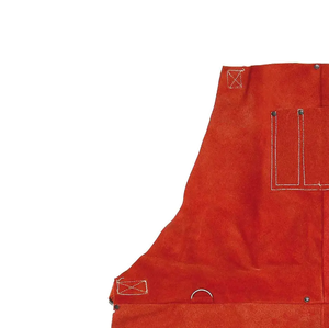 Bavoir de soudage en cuir de haute qualité avec logo personnalisé, grande taille, tablier en cuir respirant pour la conception du travail - Product Image 4