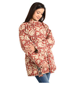 แจ็กเก็ตผ้าฝ้ายพิมพ์ลายสำหรับฤดูหนาวเสื้อผ้าลำลองสำหรับผู้หญิงเสื้อแจ็คเก็ตบุนวมให้ความอบอุ่นในฤดูหนาวผ้าฝ้ายคอกลมพร้อมเข็มขัด - Product Image 2