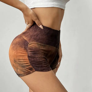 El mejor precio con tela suave, calidad de montaña, haga su propia Primavera Verano, nuevo estilo, pantalones cortos fruncidos divididos ajustados de WAKIN WEAR - Product Image 5