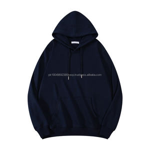 Sweat-shirt polaire à capuche 100 % coton pour homme, respirant, motif uni, avec poche, teint uni, vente chaude pour l'hiver - Product Image 6