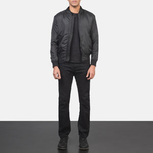 Vente chaude Nouvelle mode Veste en cuir coupe-vent pour hommes avec logo à l'avant Vêtements pour hommes - Product Image 1