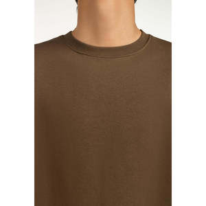 Sweat-shirt d'hiver en tricot mélangé pour femme, coupe classique, couleur olive foncé, MN-SWS-WS25-004 - Product Image 1
