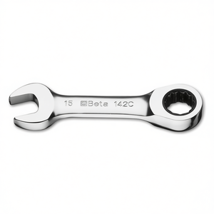 Clés à cliquet combinées à extrémité ouverte et à extrémité annulaire chromées - Product Image 2