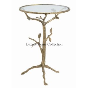 Table centrale de fantaisie décorative en métal robuste Table en métal au design adorable avec dessus en bois Table de salle à manger de grande forme - Product Image 6