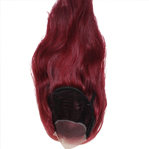 100% fermeture de perruque de cheveux humains pour l'amélioration de la beauté finition naturelle sensation douce flexibilité de style facile couleur de dentelle HD transparente - Product Image 1